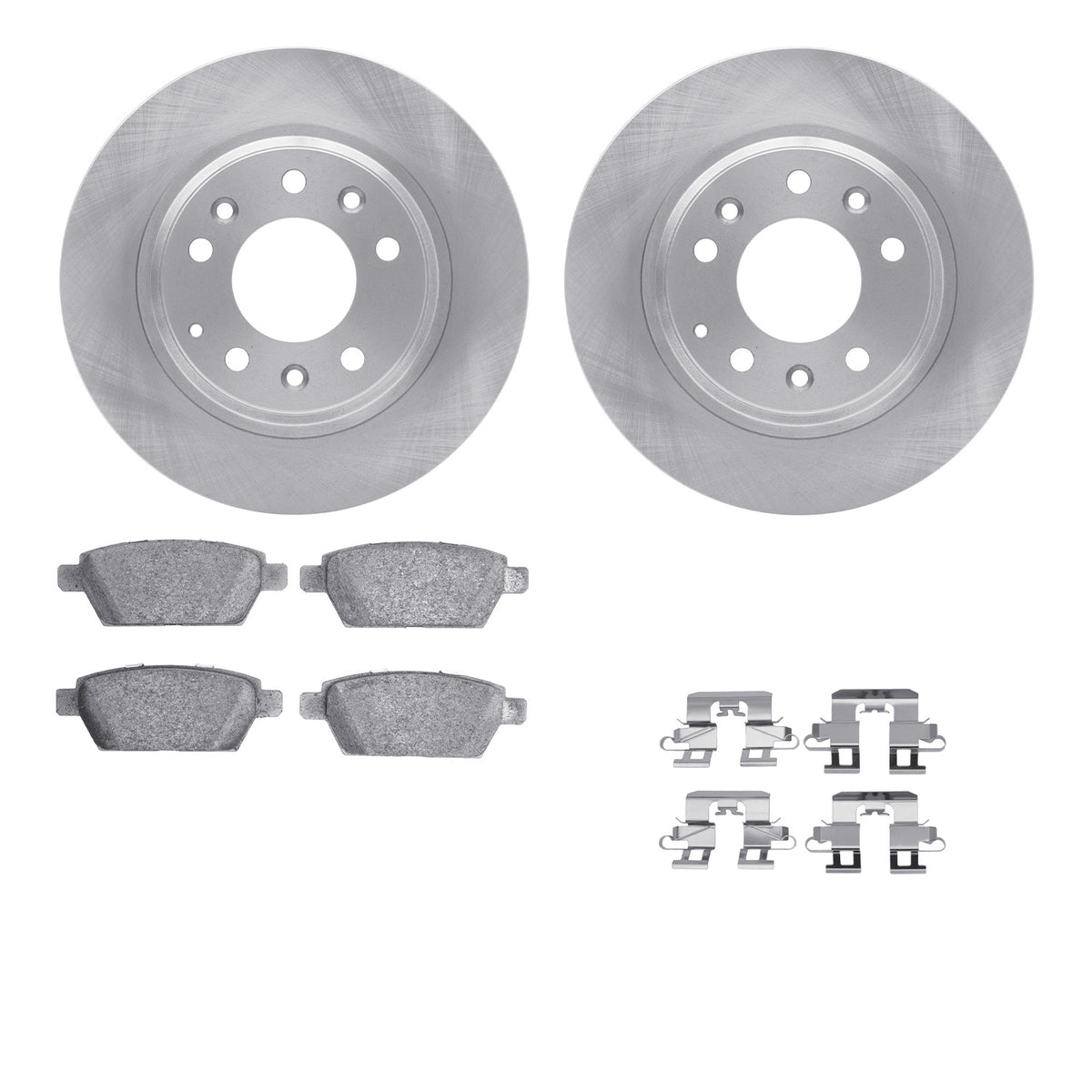 4512-99054 DFC Geospec Rotors with 5000 Advanced Brake Pads includes Hardware