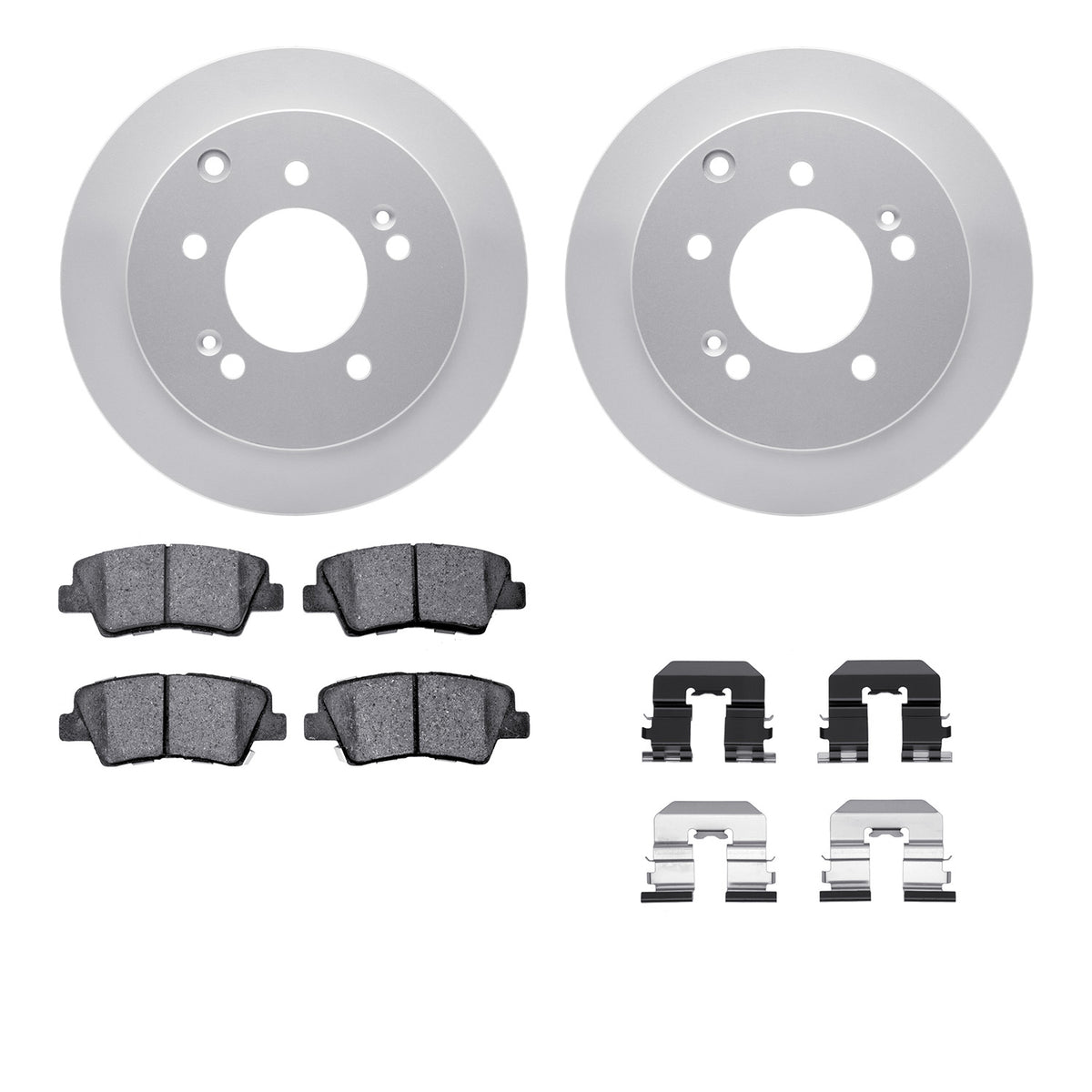 4512-21050 DFC Geospec Rotors with 5000 Advanced Brake Pads includes Hardware
