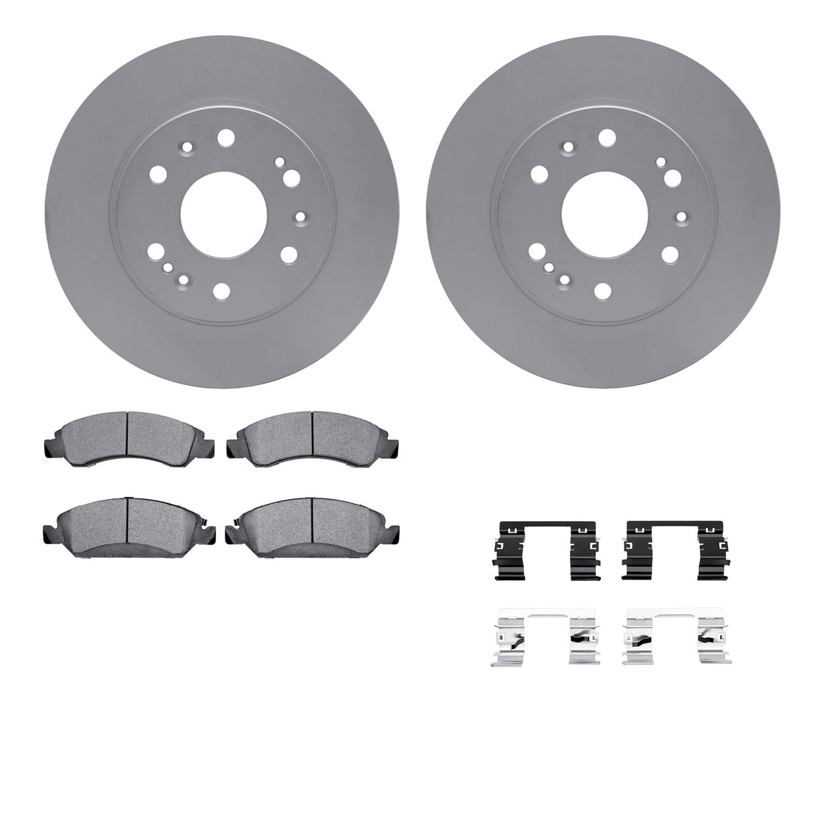 4512-48128 DFC Geospec Rotors with 5000 Advanced Brake Pads includes Hardware