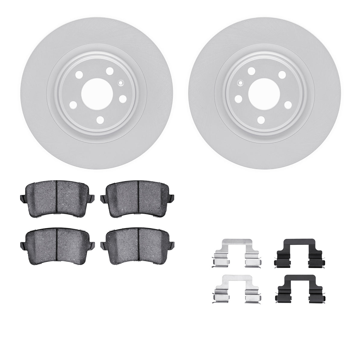 4612-73045 DFC Geospec Rotors with EURO 5000 Ceramic Brake Pads includes Hardware