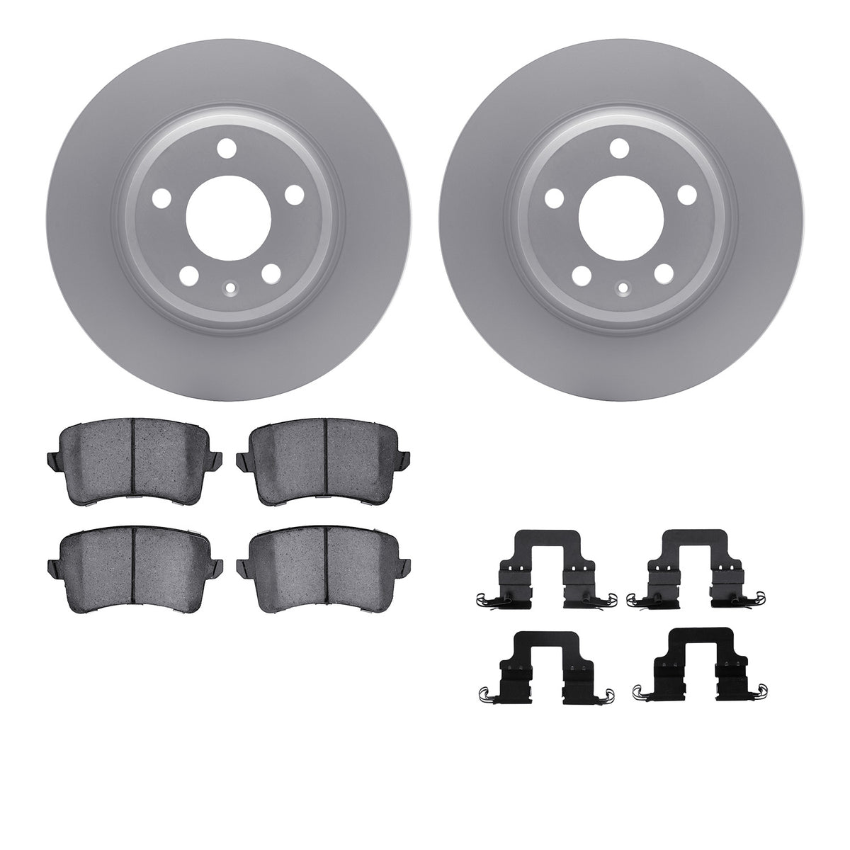 4612-73038 DFC Geospec Rotors with EURO 5000 Ceramic Brake Pads includes Hardware