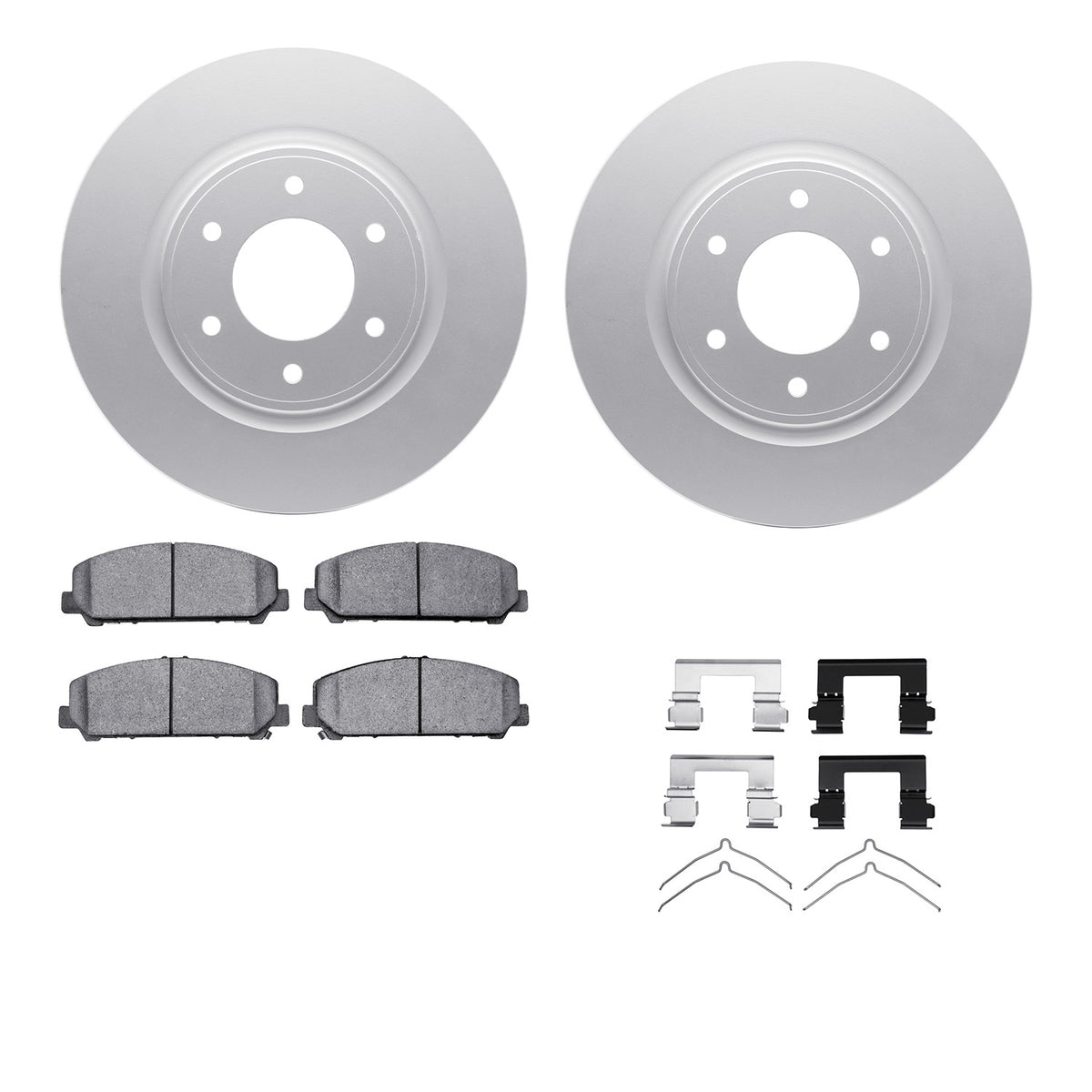 4512-67140 DFC Geospec Rotors with 5000 Advanced Brake Pads includes Hardware