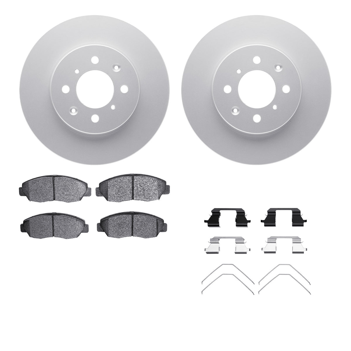 4512-59108 DFC Geospec Rotors with 5000 Advanced Brake Pads includes Hardware