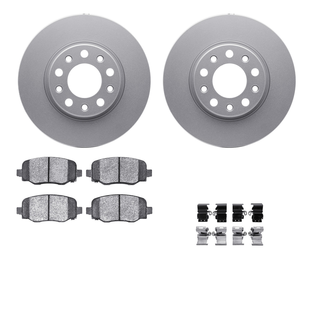 4512-42061 DFC Geospec Rotors with 5000 Advanced Brake Pads includes Hardware