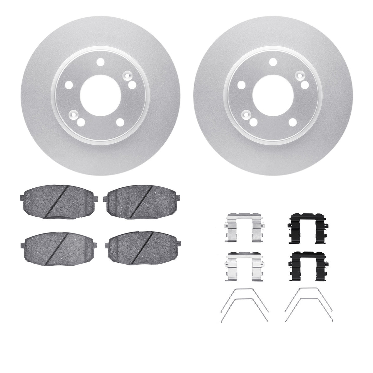 4512-03155 DFC Geospec Rotors with 5000 Advanced Brake Pads includes Hardware