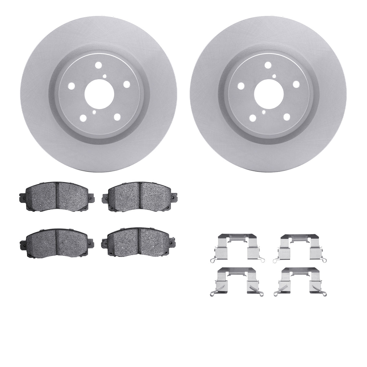4512-13088 DFC Geospec Rotors with 5000 Advanced Brake Pads includes Hardware