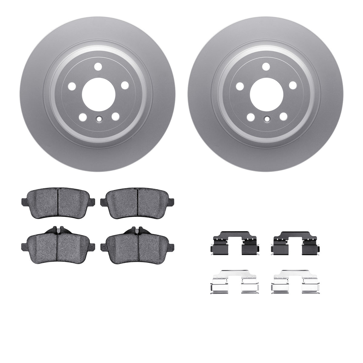 4612-63078 DFC Geospec Rotors with EURO 5000 Ceramic Brake Pads includes Hardware
