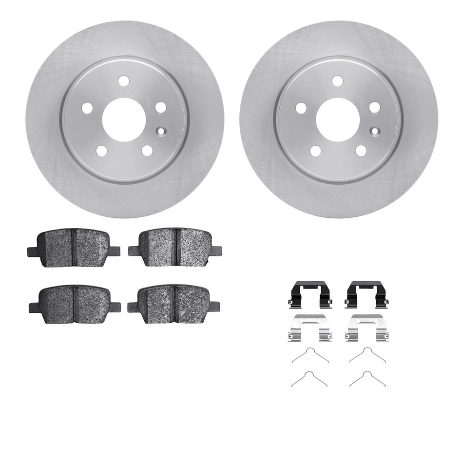 6512-65123 DFC Rotors with 5000 Advanced Brake Pads includes Hardware