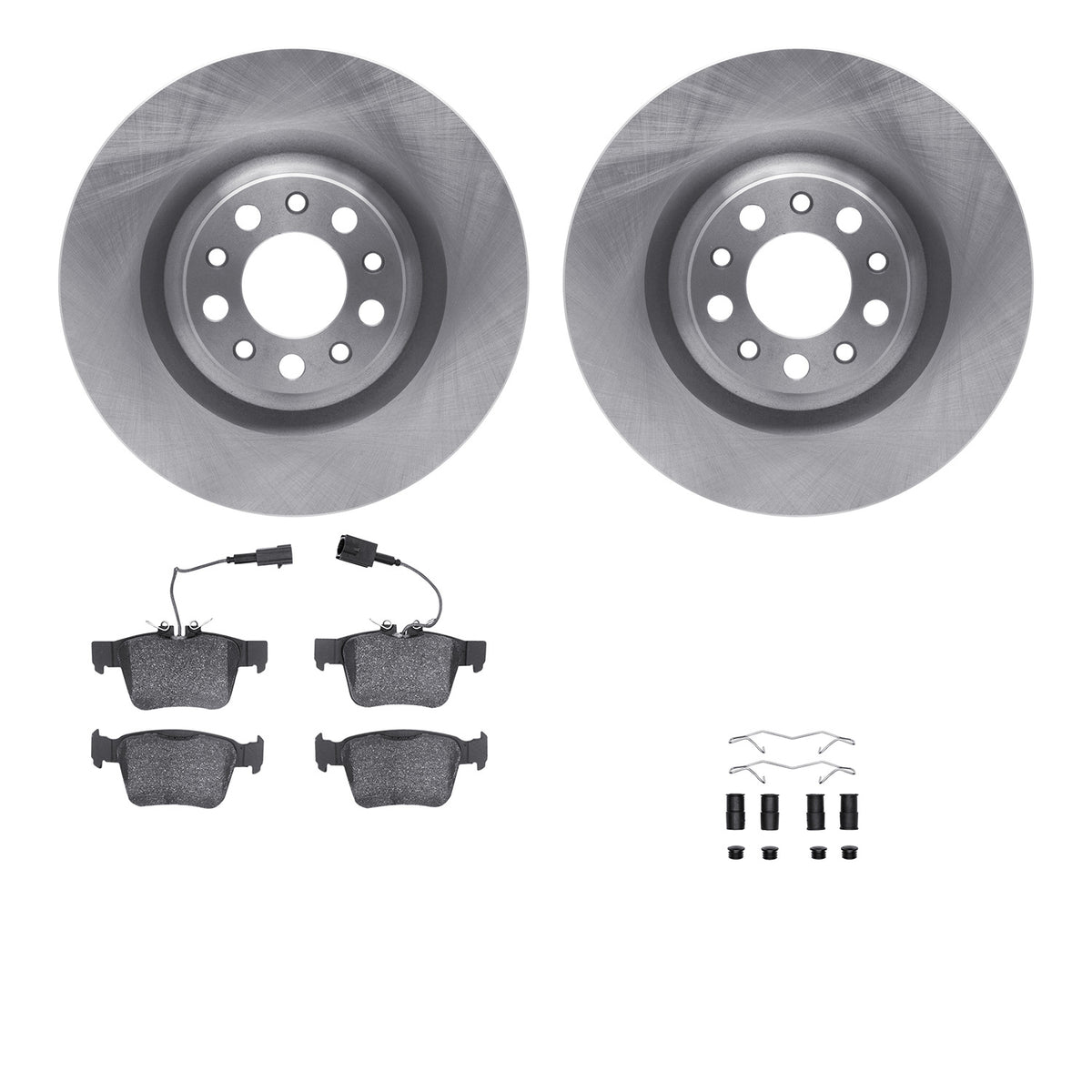 6512-16035 DFC Rotors with 5000 Advanced Brake Pads includes Hardware