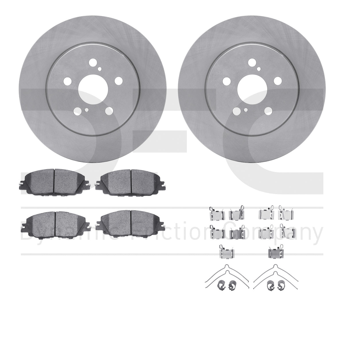 6512-76713 DFC Rotors with 5000 Advanced Brake Pads includes Hardware
