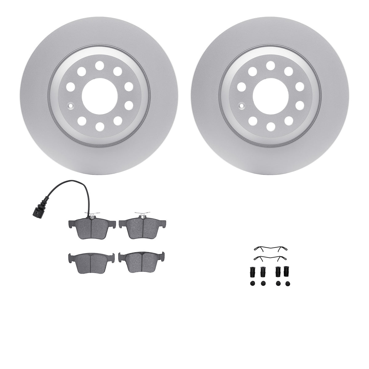 4512-73172 DFC Geospec Rotors with 5000 Advanced Brake Pads includes Hardware