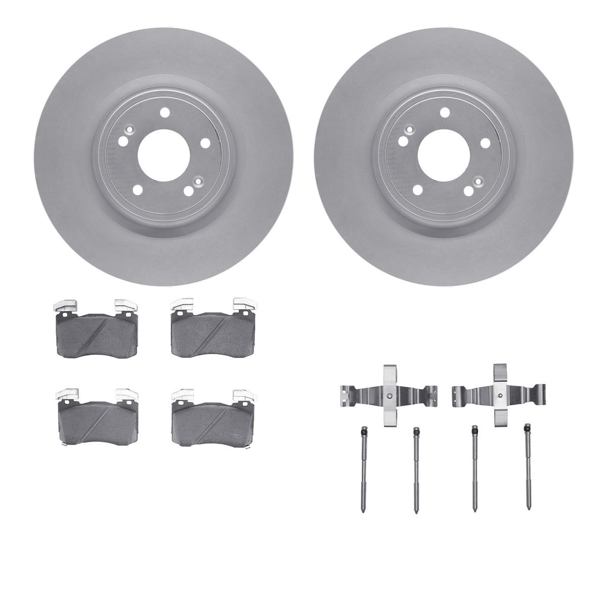 4512-21190 DFC Geospec Rotors with 5000 Advanced Brake Pads includes Hardware