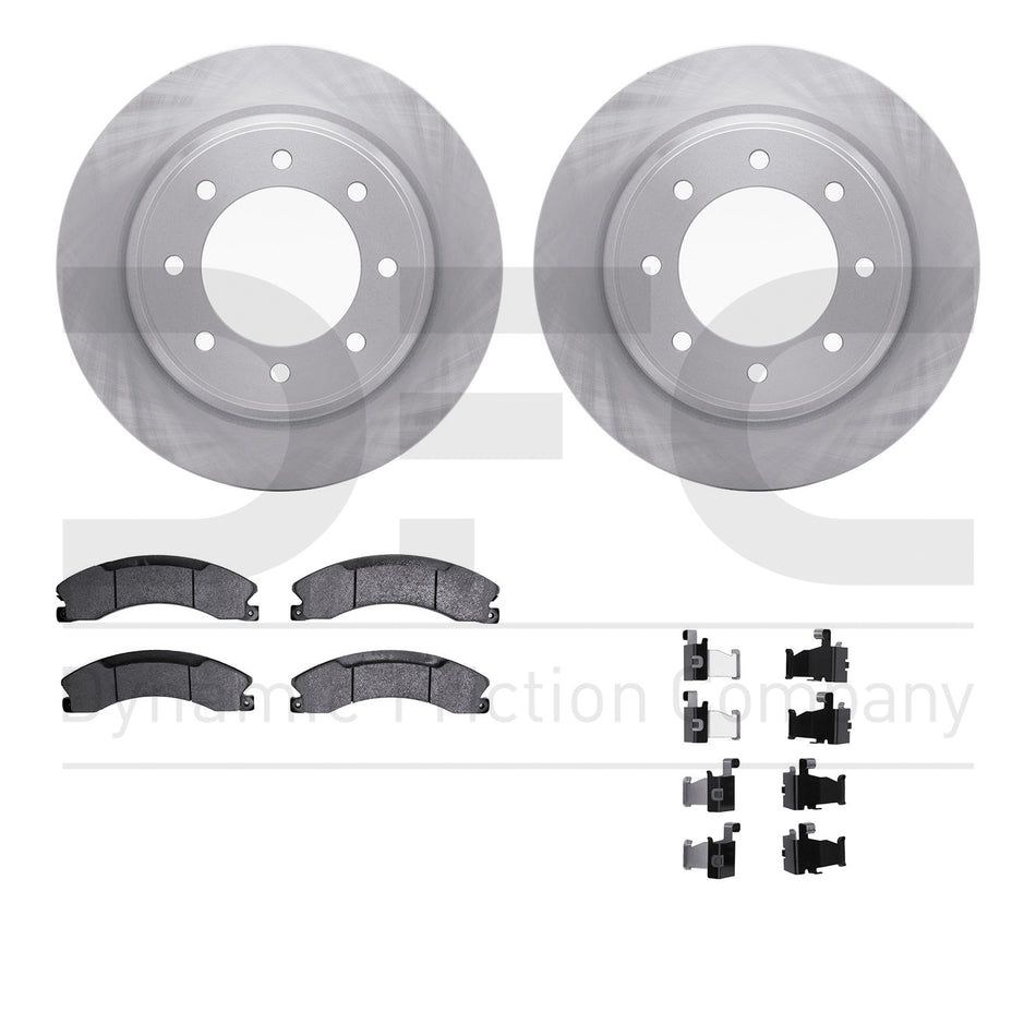 6412-67016 DFC Rotors with Ultimate Duty Performance Brake Pads includes Hardware