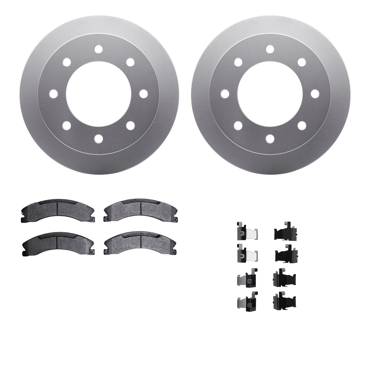 4412-48032 DFC Geospec Rotors with Ultimate Duty Performance Brake Pads includes Hardware
