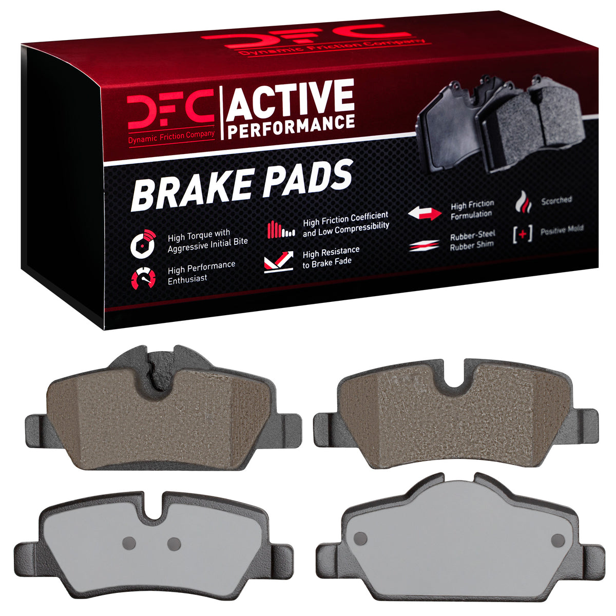 1115-1800-00 DFC Active Performance Pads - Low Metallic