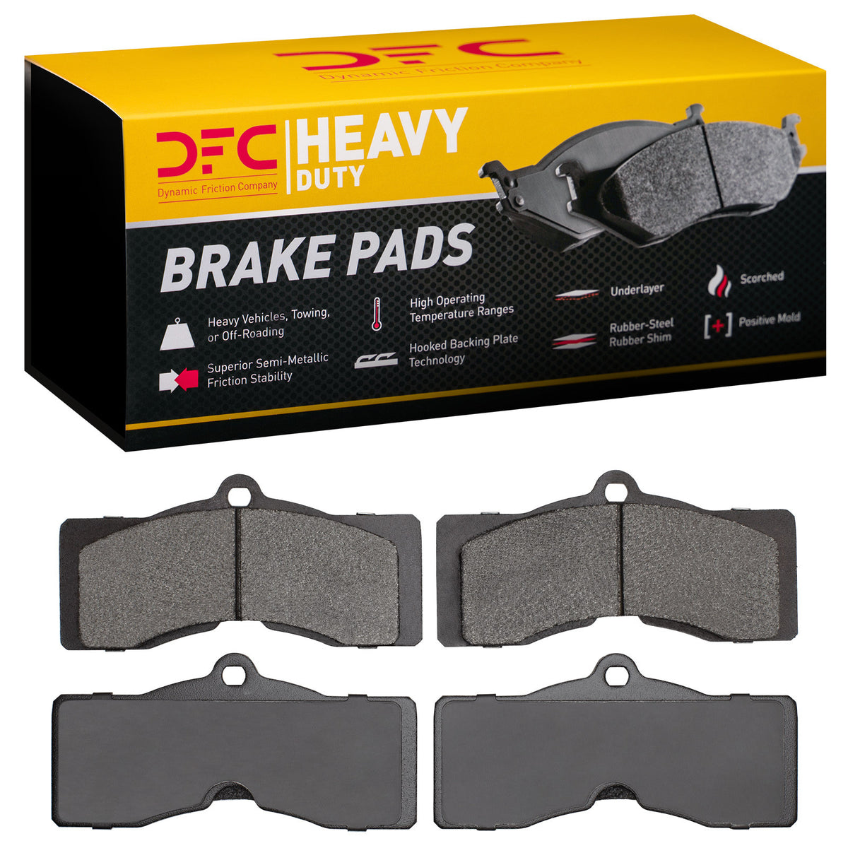 1214-0008-00 DFC Heavy Duty Pads - Semi Metallic