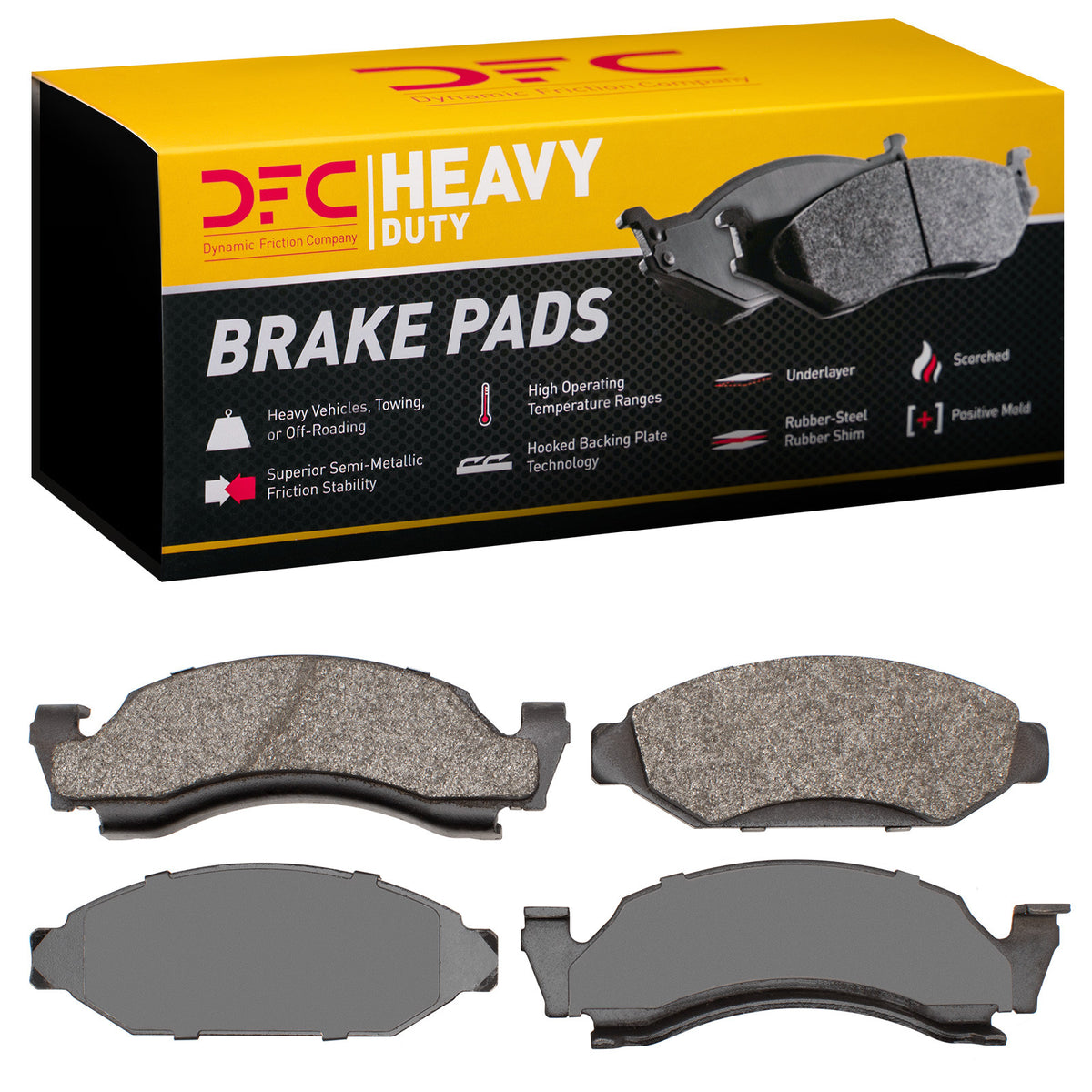 1214-0050-00 DFC Heavy Duty Pads - Semi Metallic