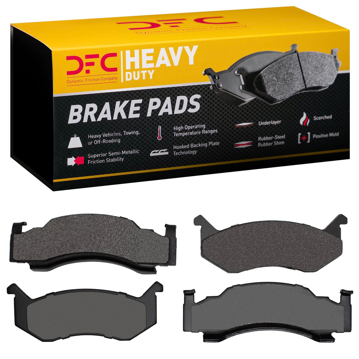 1214-0123-00 DFC Heavy Duty Pads - Semi Metallic