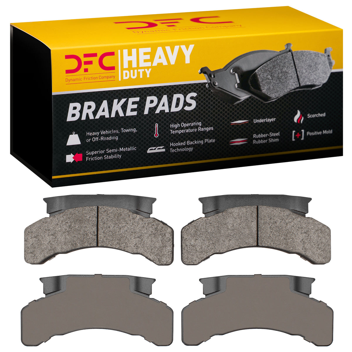 1214-0224-00 DFC Heavy Duty Pads - Semi Metallic