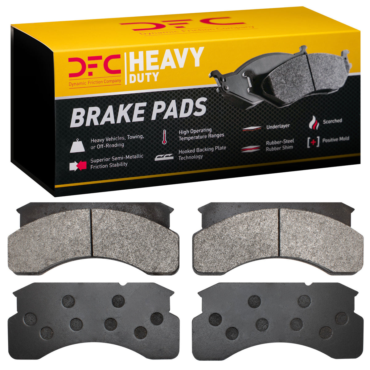1214-0236-00 DFC Heavy Duty Pads - Semi Metallic