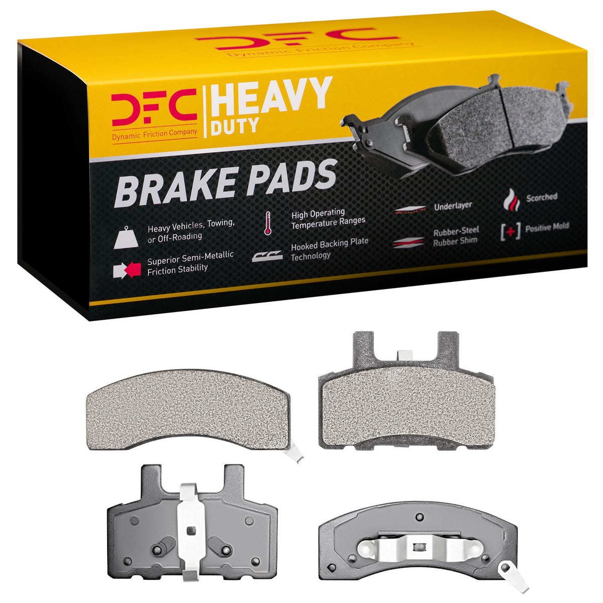 1214-0370-00 DFC Heavy Duty Pads - Semi Metallic