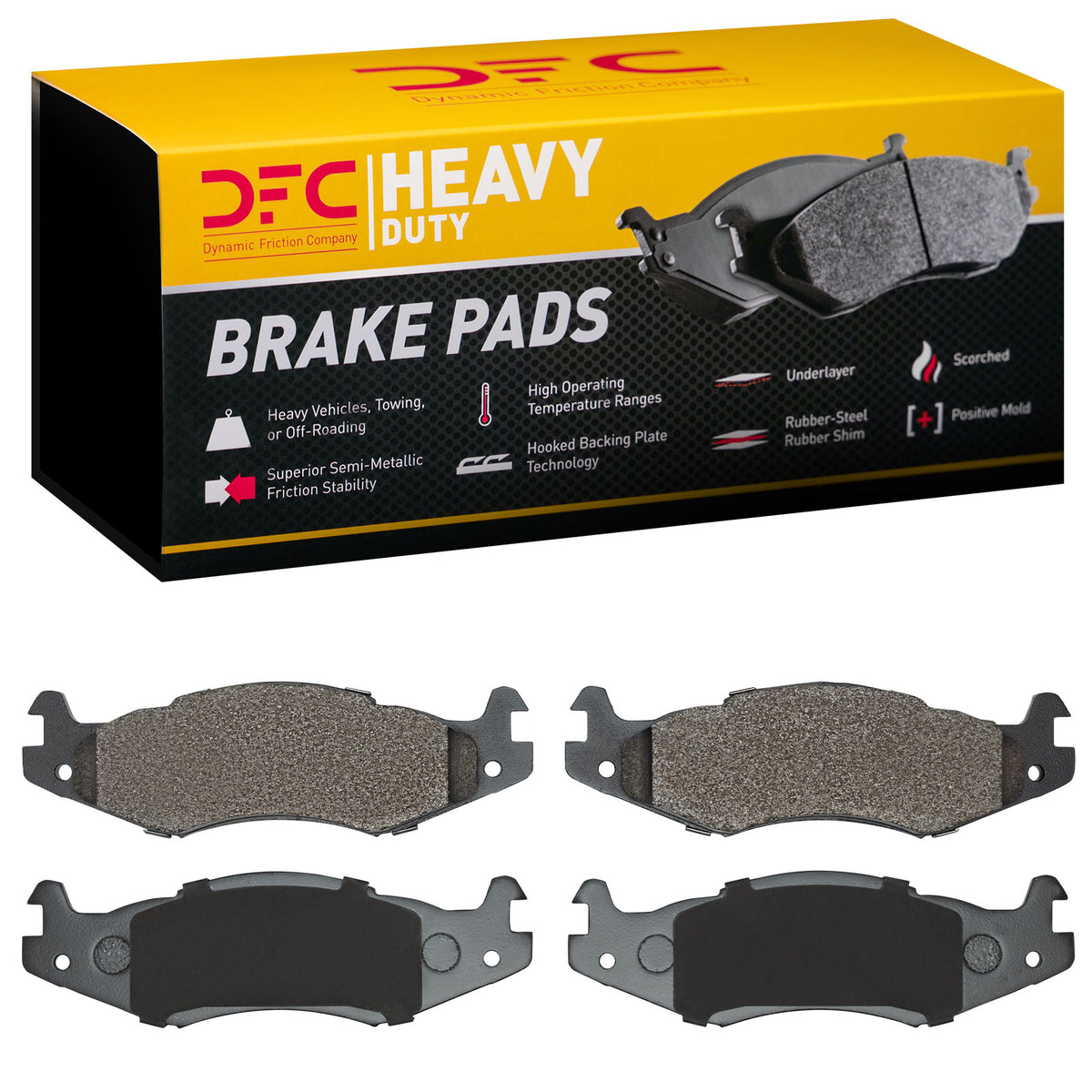 1214-0651-00 DFC Heavy Duty Pads - Semi Metallic
