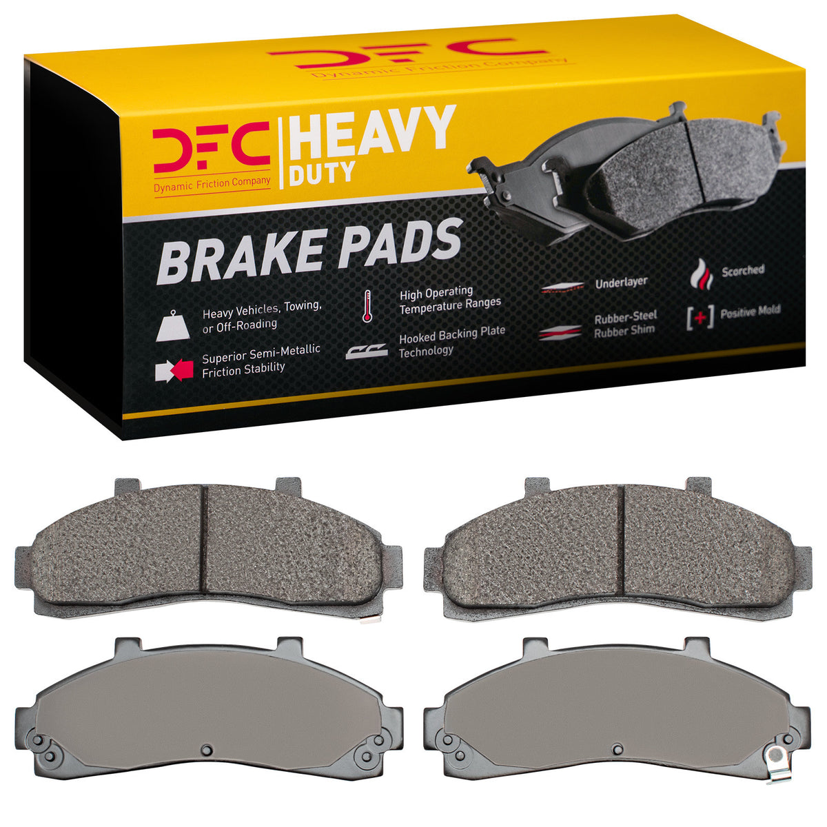 1214-0652-00 DFC Heavy Duty Pads - Semi Metallic
