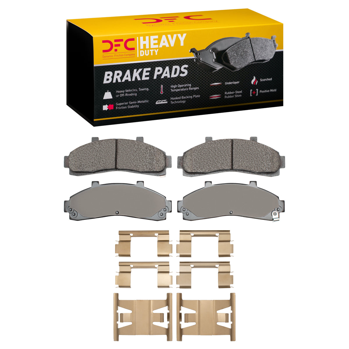 1214-0652-01 DFC Heavy Duty Pads and Hardware Kit
