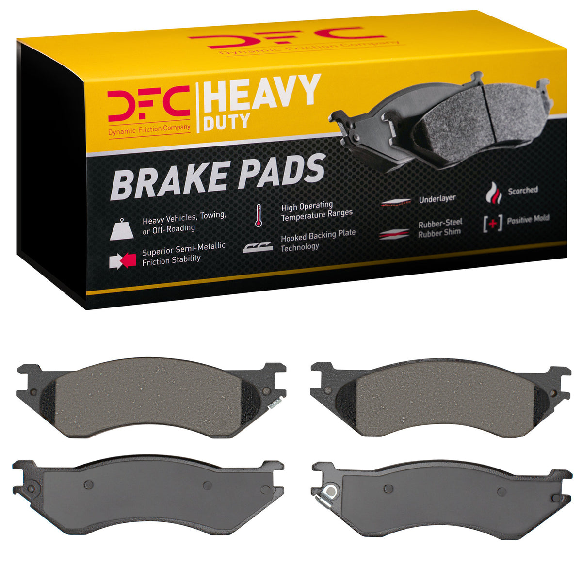 1214-0702-00 DFC Heavy Duty Pads - Semi Metallic