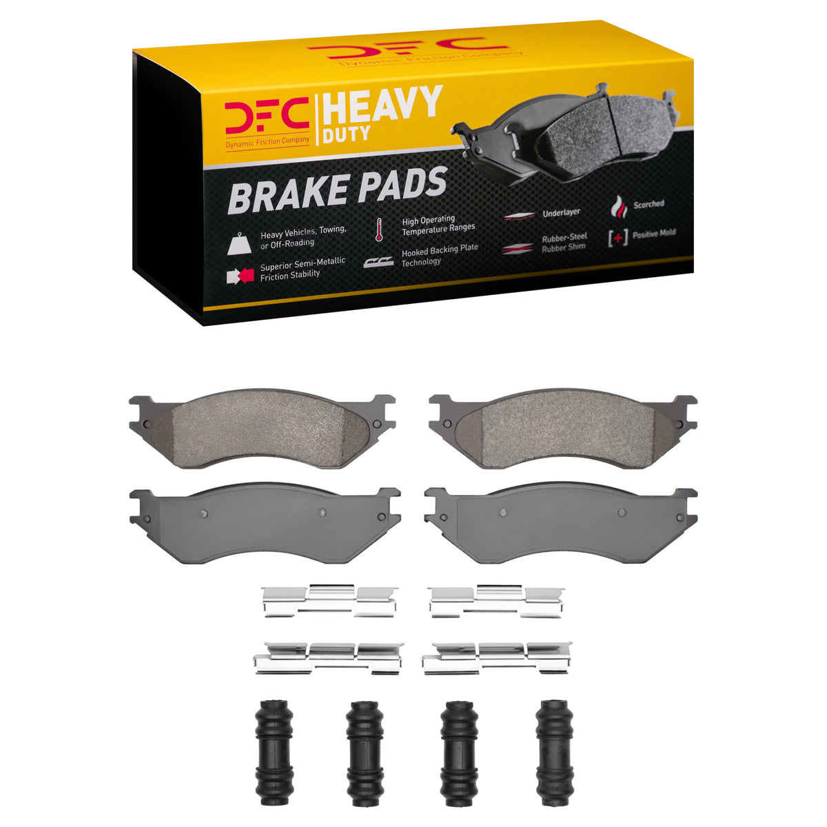 1214-0702-12 DFC Heavy Duty Pads and Hardware Kit