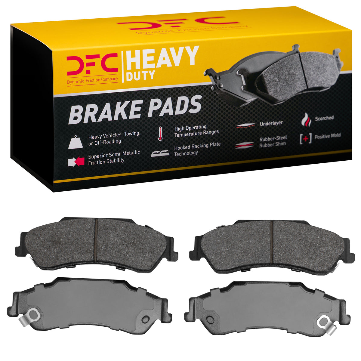 1214-0729-00 DFC Heavy Duty Pads - Semi Metallic