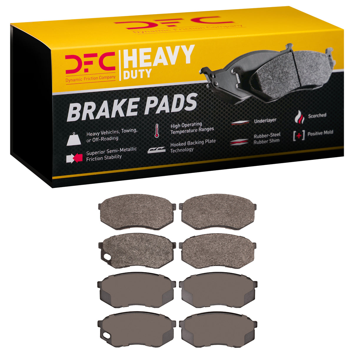 1214-0735-00 DFC Heavy Duty Pads - Semi Metallic