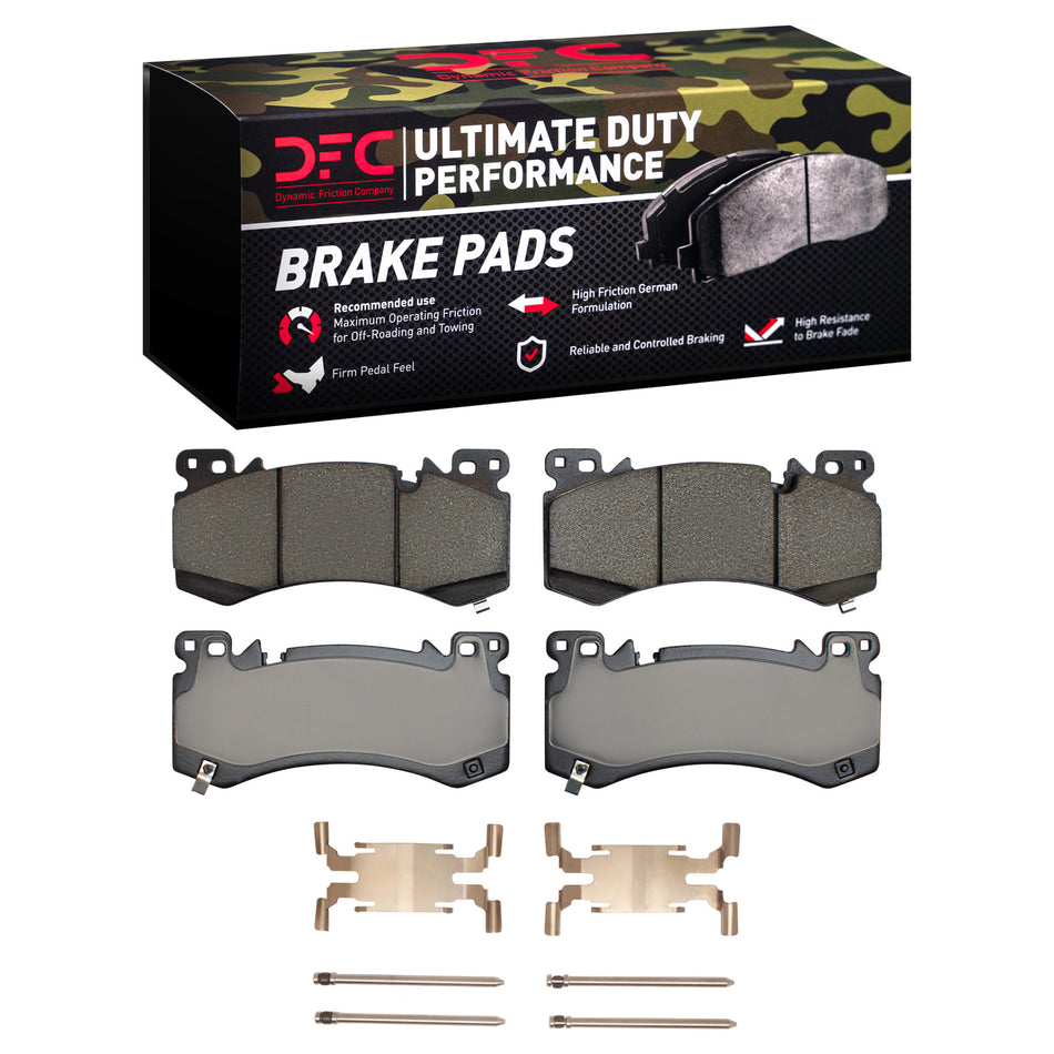 1400-2407-01 DFC Ultimate Duty Performance Brake Pads with Hardware Kit