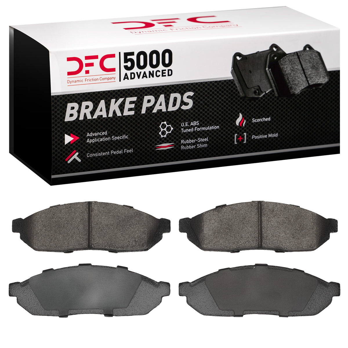 1551-0281-00 DFC 5000 Advanced Brake Pads - Semi Metallic - OE Equivalent