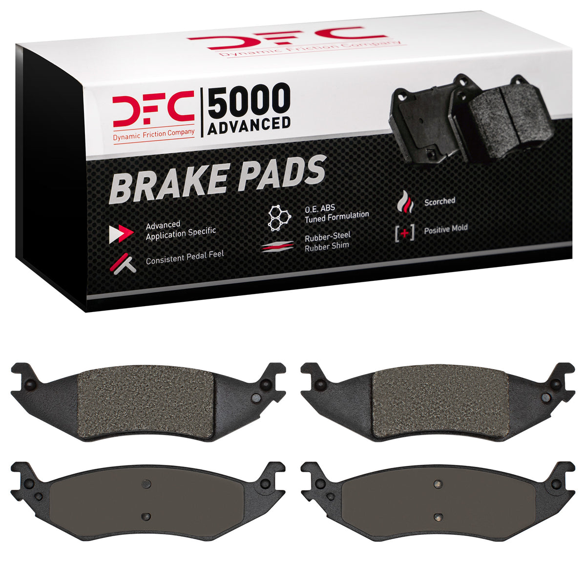 1551-1046-00 DFC 5000 Advanced Brake Pads - Semi Metallic - OE Equivalent
