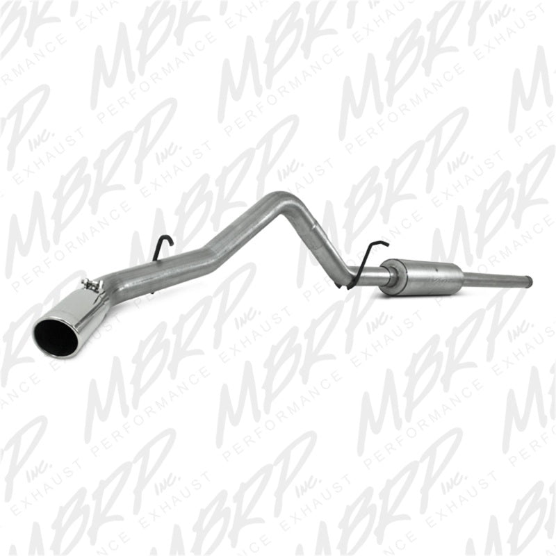 S5054AL 3-Inch Cat-Back, Street Profile, Single Side Exit Exhaust, S5054AL