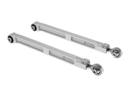 ICON 54002 rear billet lower link kit components out of package view 2