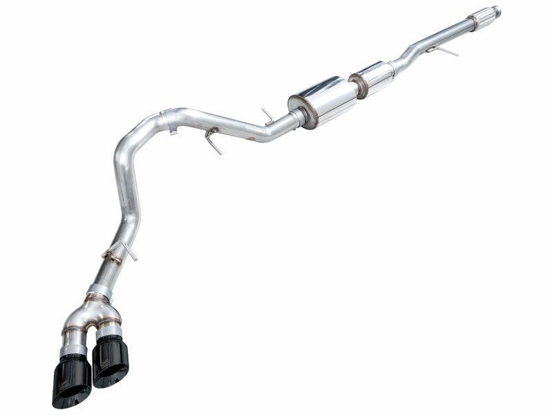 AWE 3015-33008 0FG side-exit catback for 2021+ Chevrolet Suburban and GMC Yukon XL 5.3L with Diamond Black tips