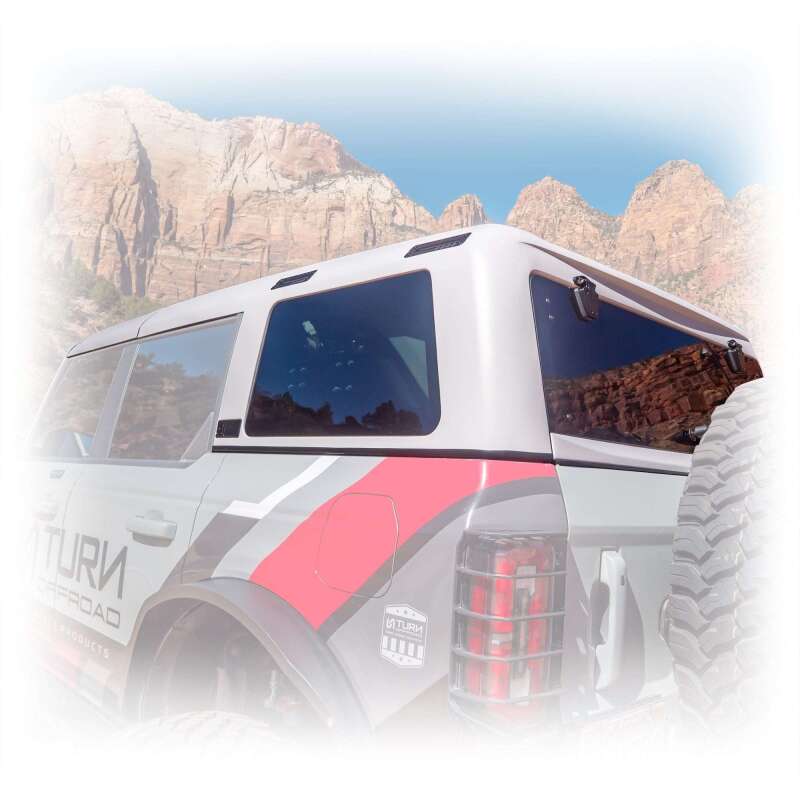 Turn Offroad 21-26 Ford Bronco Hard Top (4Dr) White/Badge Delete & Black Foam Headliner/Wiper & Defr