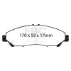 DP61801 6000 Series Greenstuff Truck/SUV Brakes Disc Pads
