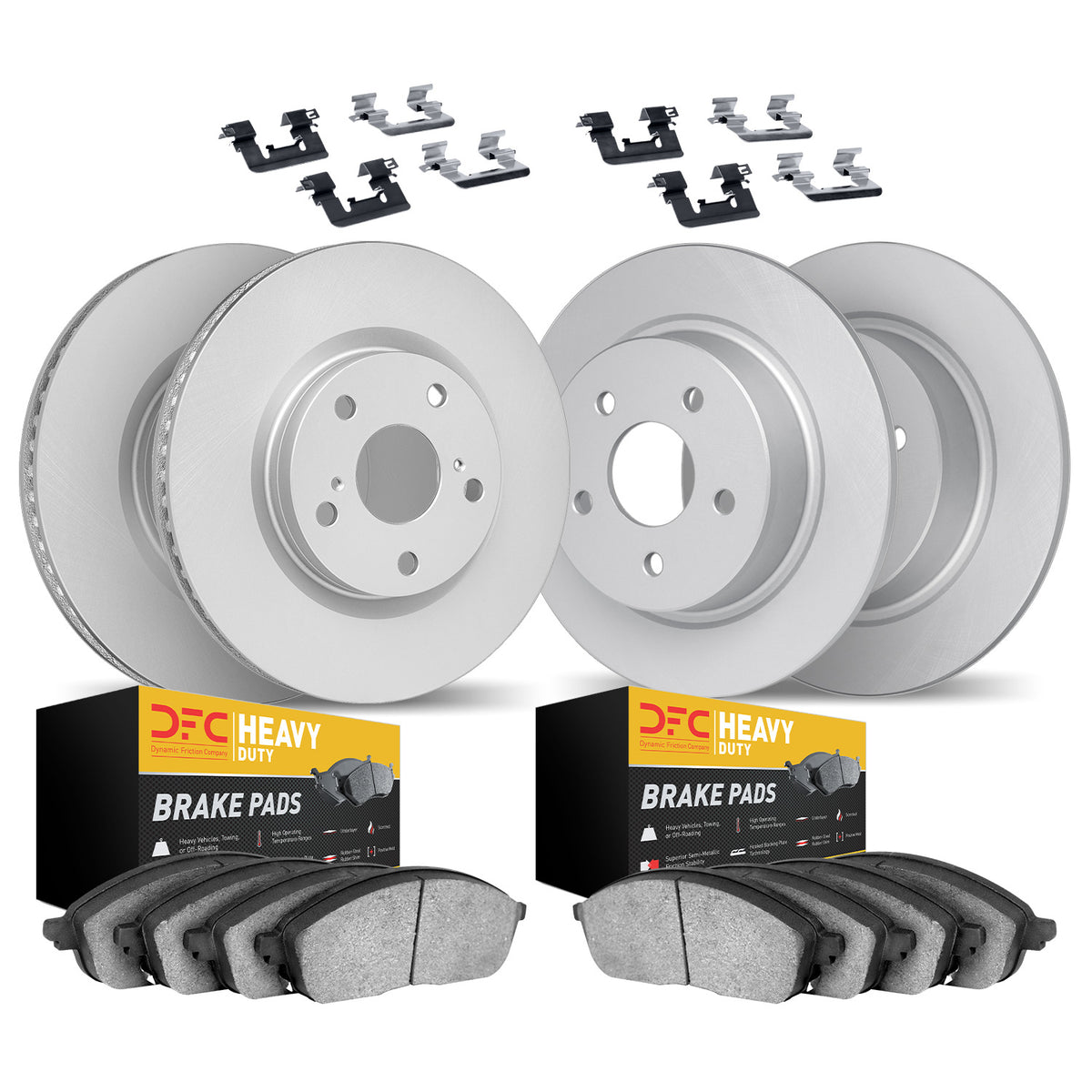 4214-54107 DFC Geospec Rotors with Heavy Duty Brake Pads includes Hardware