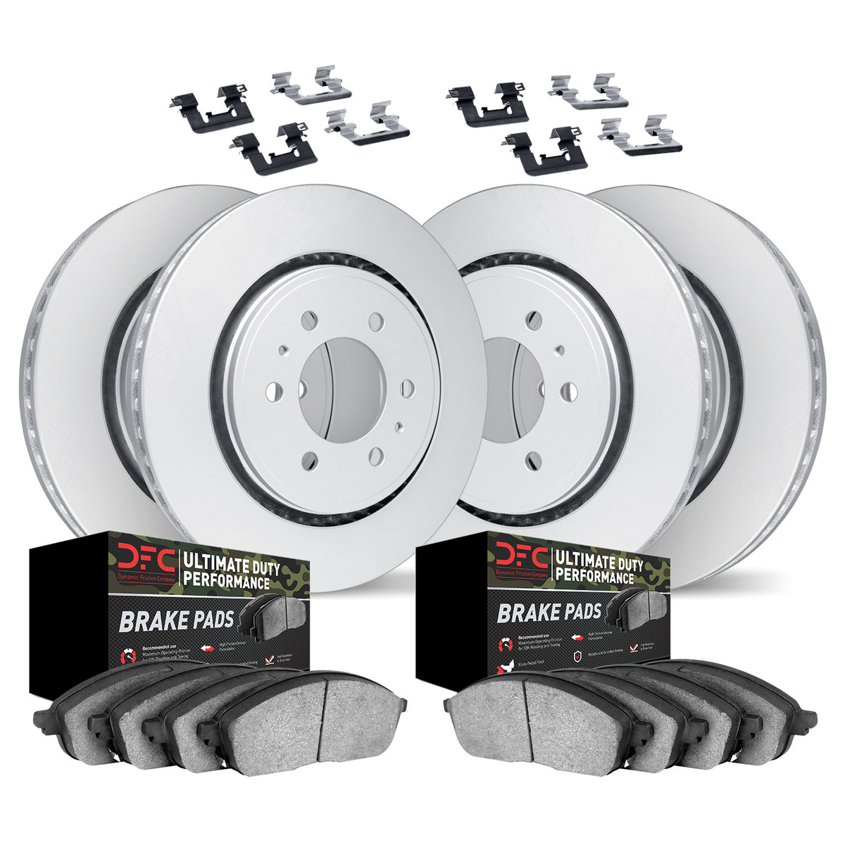 4414-48004 DFC Geospec Rotors with Ultimate Duty Performance Brake Pads includes Hardware