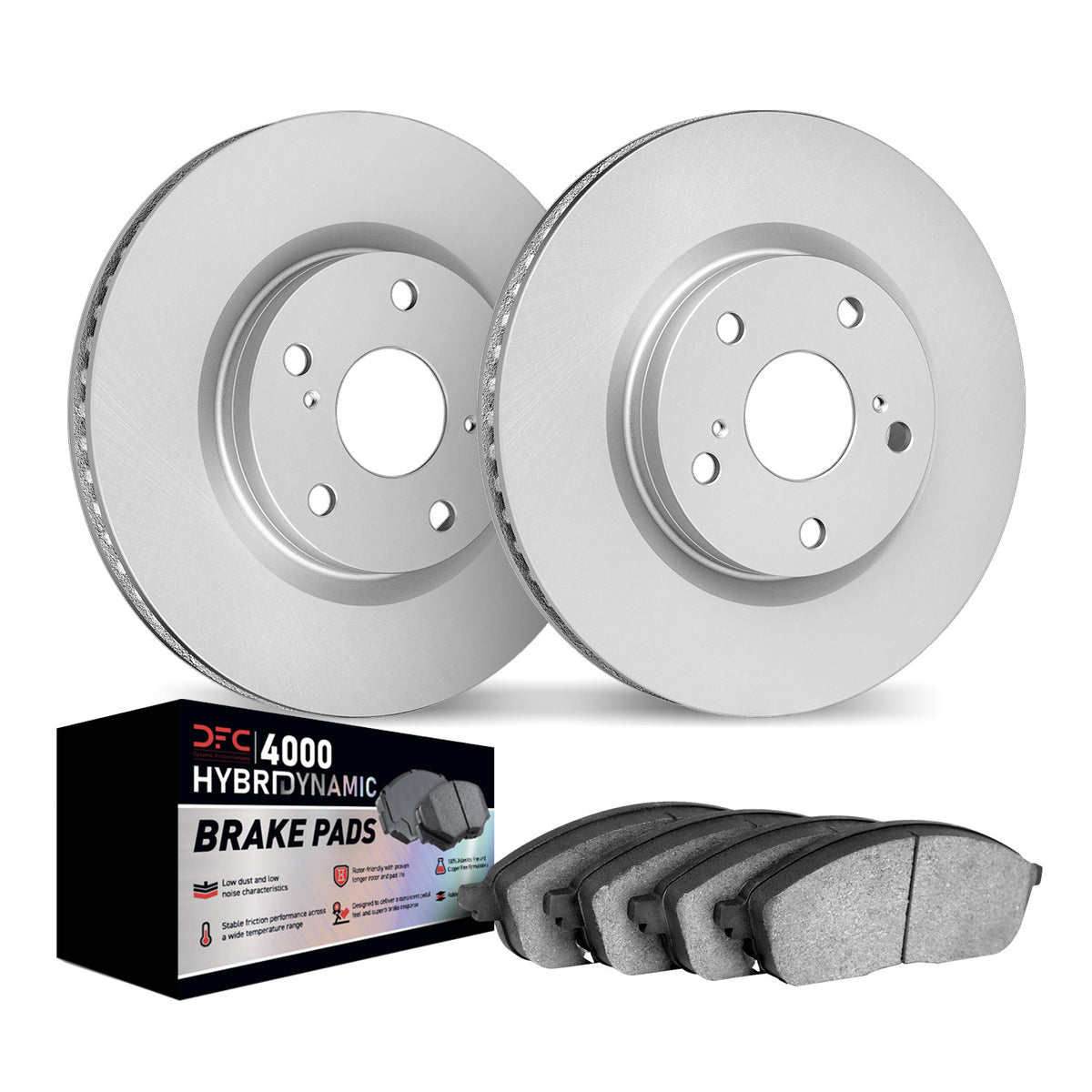 4802-20001 DFC Geospec Rotors with 4000 HybriDynamic Brake Pads