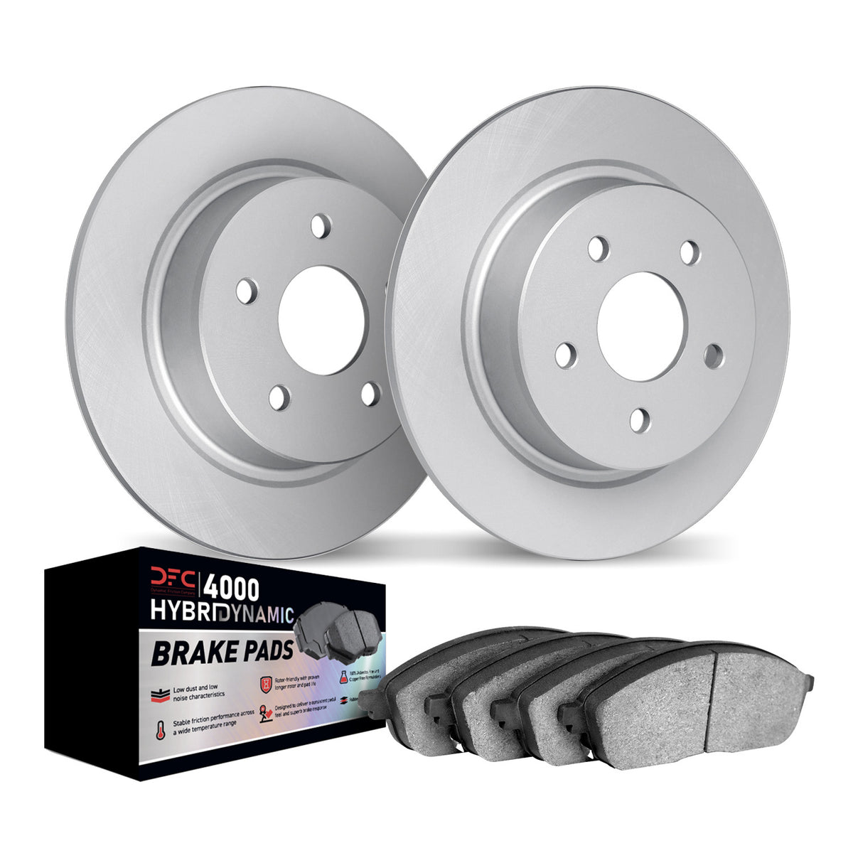 4802-63001 DFC Geospec Rotors with 4000 HybriDynamic Brake Pads