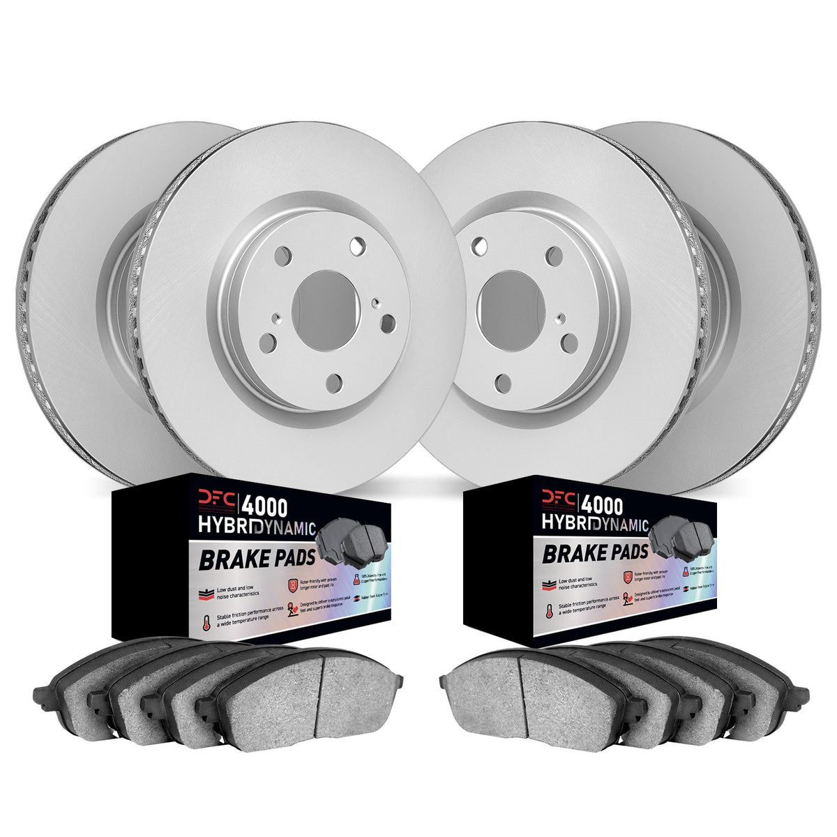 4804-75006 DFC Geospec Rotors with 4000 HybriDynamic Brake Pads