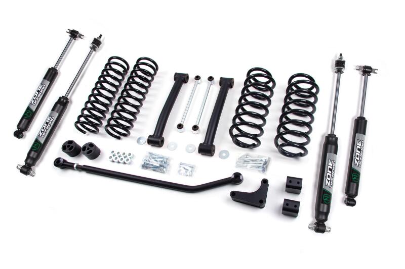 ZONJ17N Zone Offroad 99-04 Jeep WJ 4in Suspension System