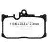 DP33017C Redstuff Ceramic Low Dust Brake Pads