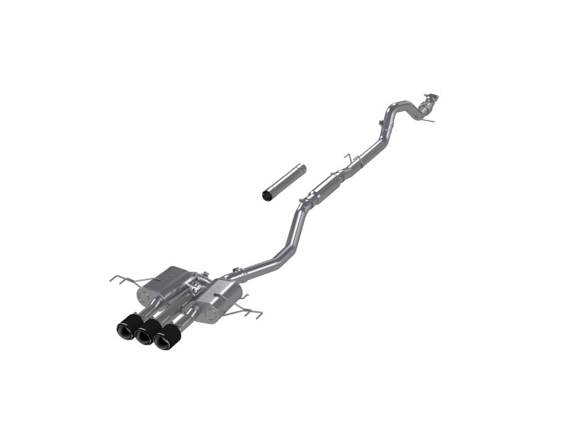 S49043CF 3-Inch Cat-Back, Active Profile, Triple Rear Exit Exhaust, S49043CF
