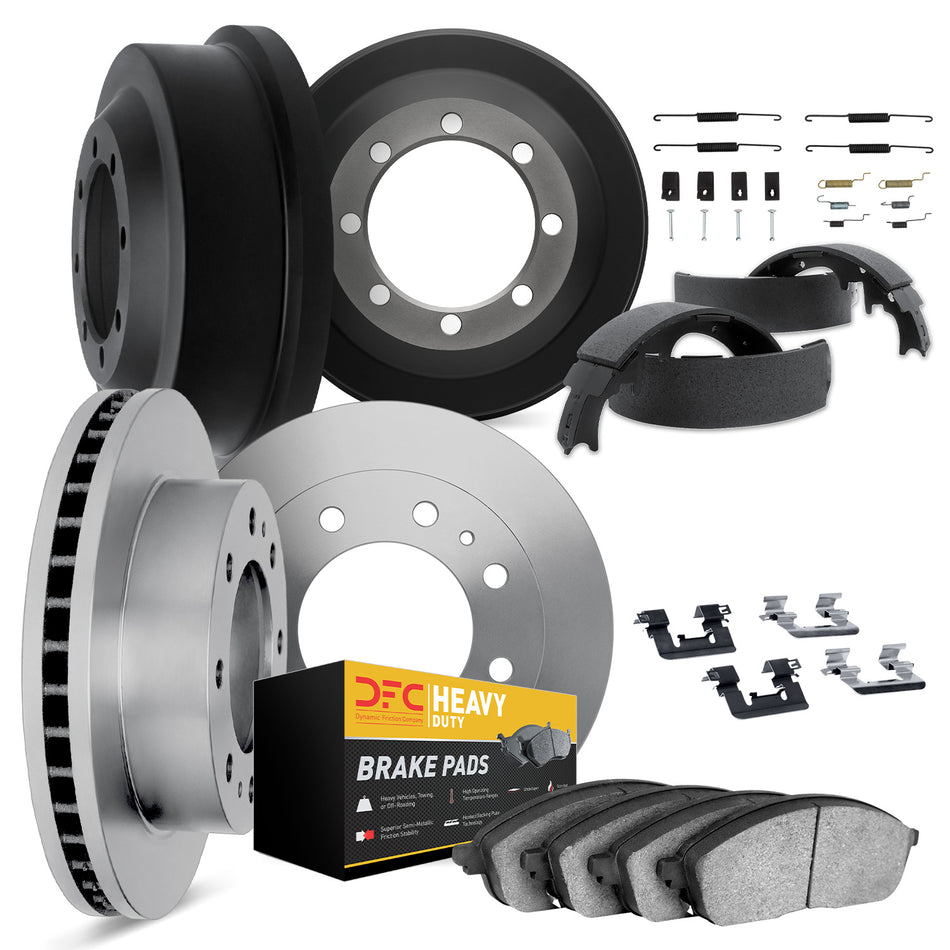 6214-40205 DFC Rotors with Heavy Duty Brake Pads includes DFC Drums Shoes and Hardware