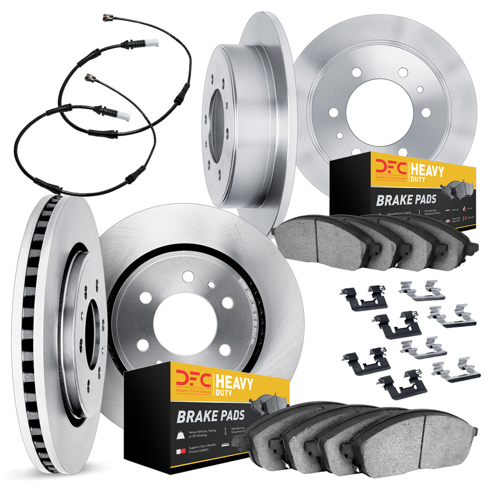 6224-40041 DFC Rotors with Heavy Duty Brake Pads includesSensor and Hardware